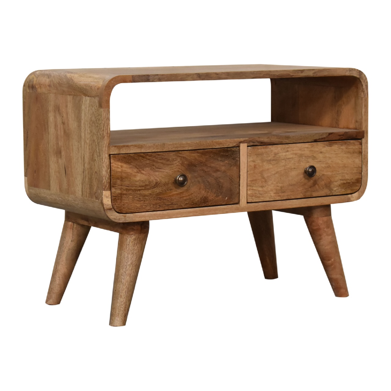 Natural Wood Storage TV & Entertainment Furniture - Nora Lane Home furniture - Solid wood - 27.56 x 15.75 x 14.57 in