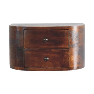 Brown Storage Cabinet - Nora Lane Home furniture - Solid wood - 17.72 x 11.81 x 9.84 in