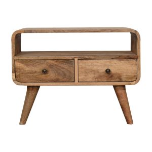 Natural Wood Storage TV & Entertainment Furniture - Nora Lane Home furniture - Solid wood - 27.56 x 15.75 x 14.57 in